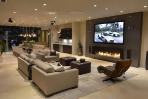 custom TV wall unit in New York