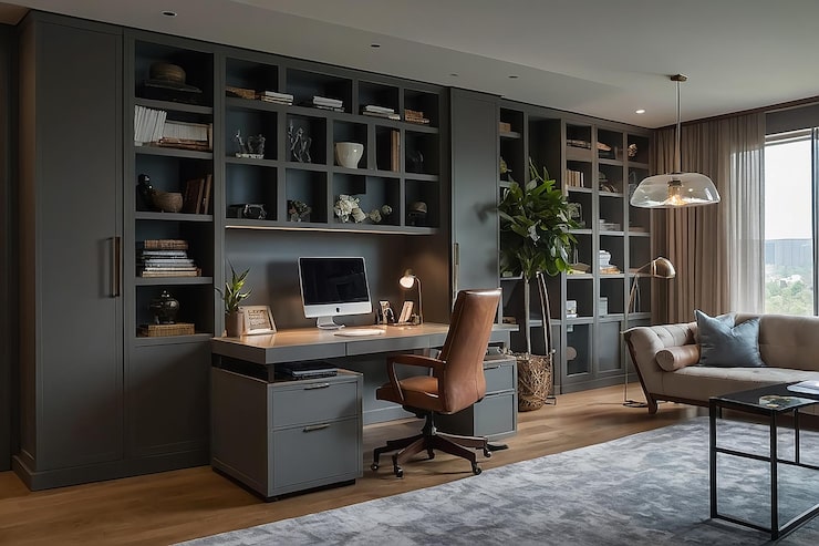 Custom Home Office Cabinets